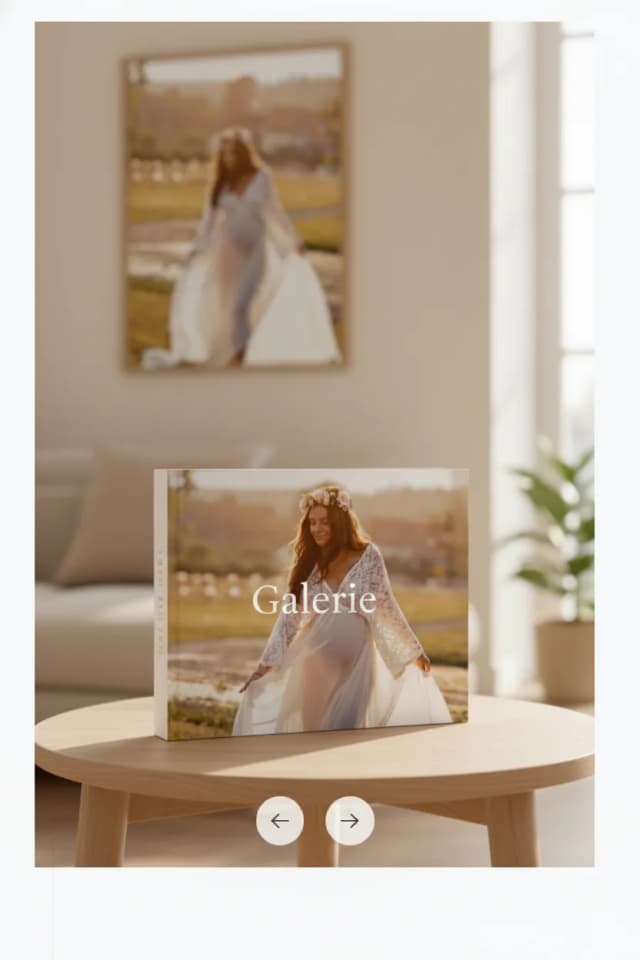 Fotokniha Těhotenství, ukázka galerie focení